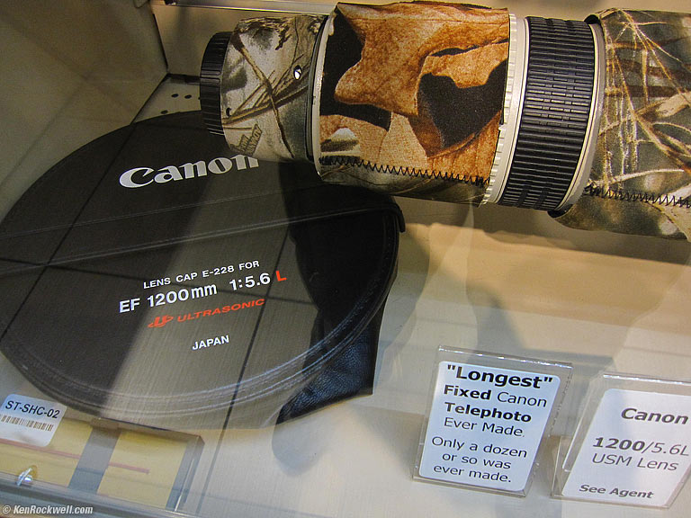 Canon EF 1,200mm F/5.6 L Front Cap.