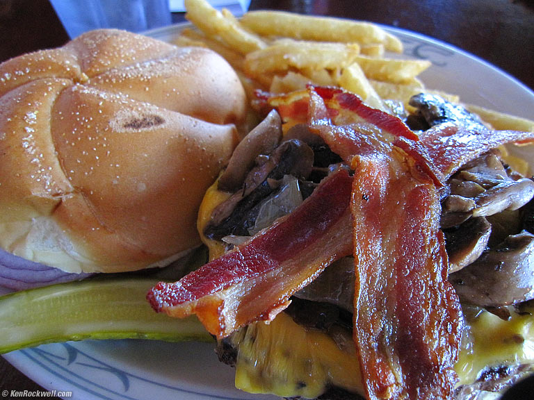 World's Best Burger, Plainview, Long Island, 12:56 PM.