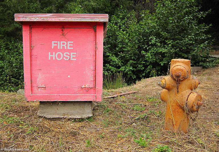 Hose and Plug, Clem Miller Educational Center, Point Reyes, California, 12:40 PM.