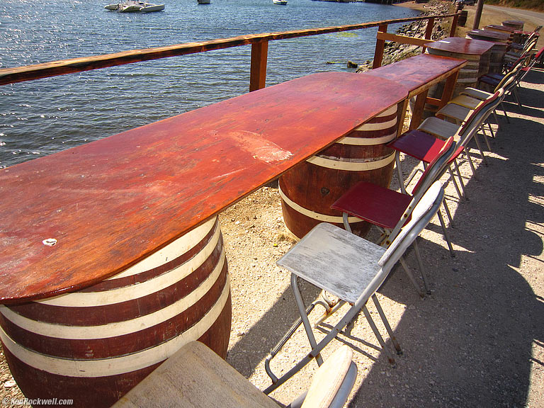 Party Tables, Marshal Store, Tomales Bay, California, 3:51 PM.