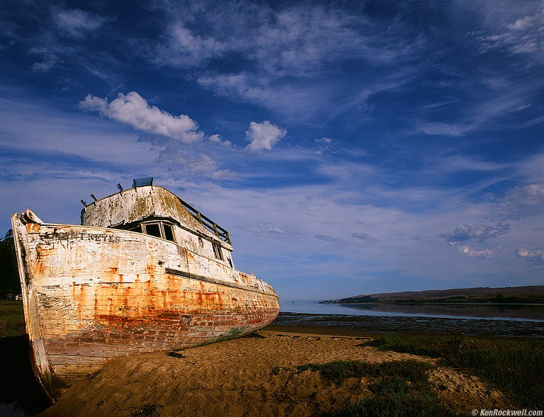 Feral Ship, Tomales Bay, Inverness, California, 8:45 AM.