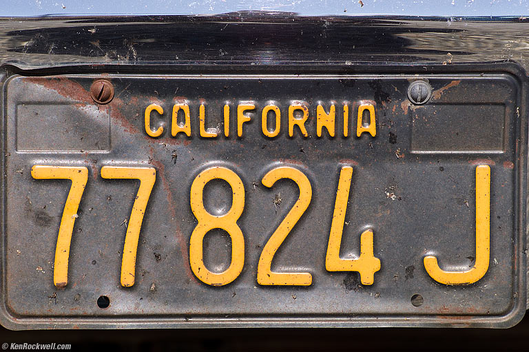 California Black License Plate