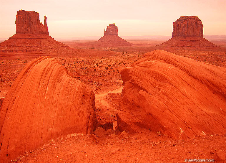 Monument Valley, Navajo Nation, 4:08 PM.