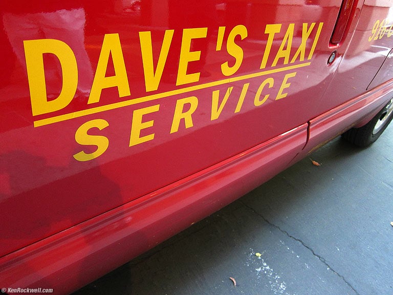 Dave's Taxi Service, Sacramento.