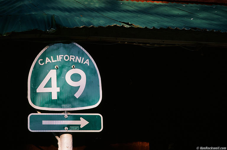 49 Sign, Downieville, California.