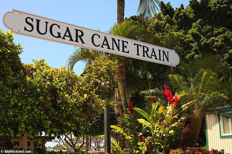 Sugar Cane Train, Lahaina, Maui, 10:41 AM.
