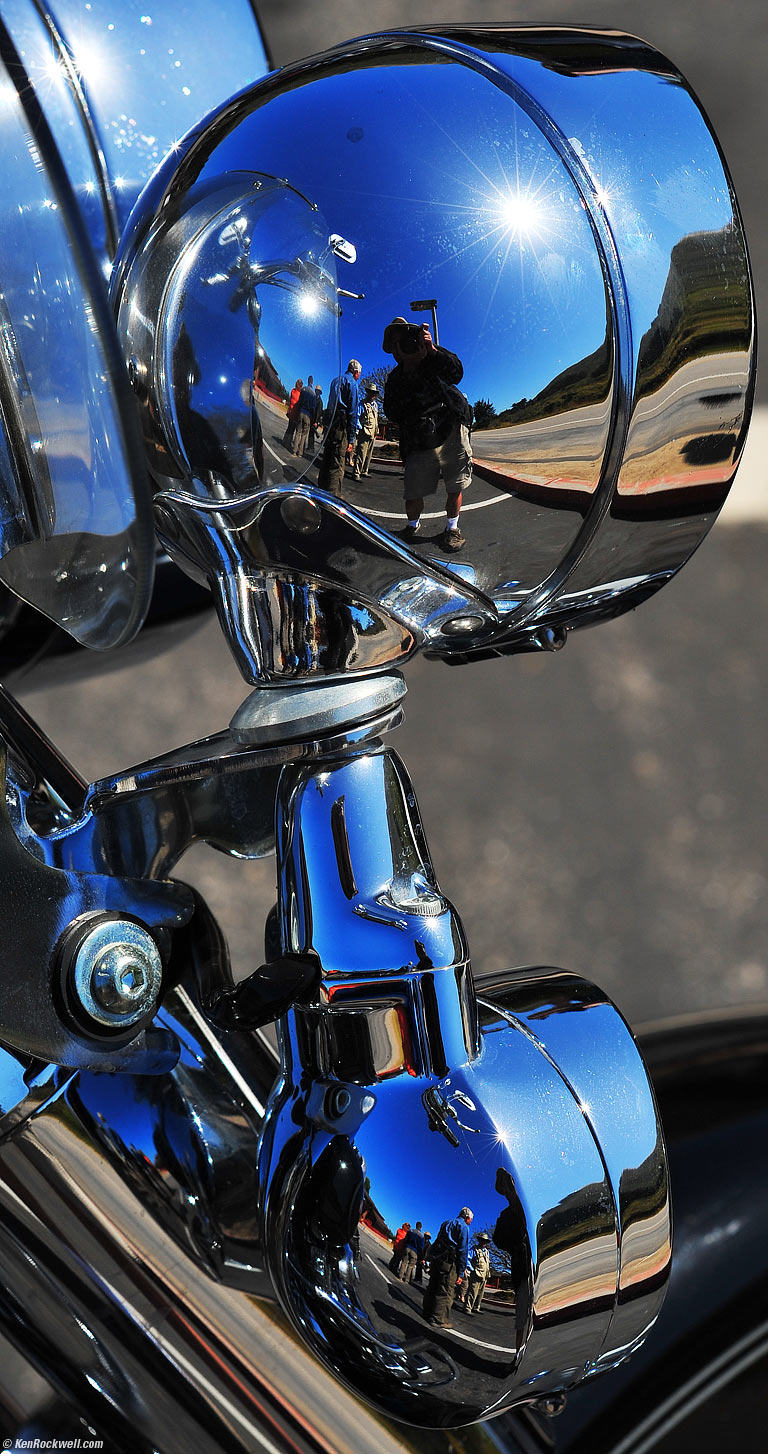 Harley-Davidson Motorcycle, Ragged Point, California, 10:29 AM.