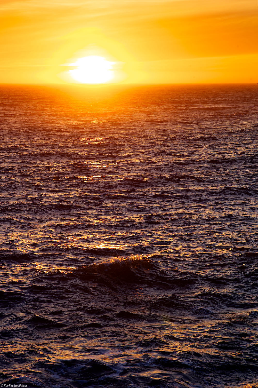 Sun Dipping into the Sea, Cambria