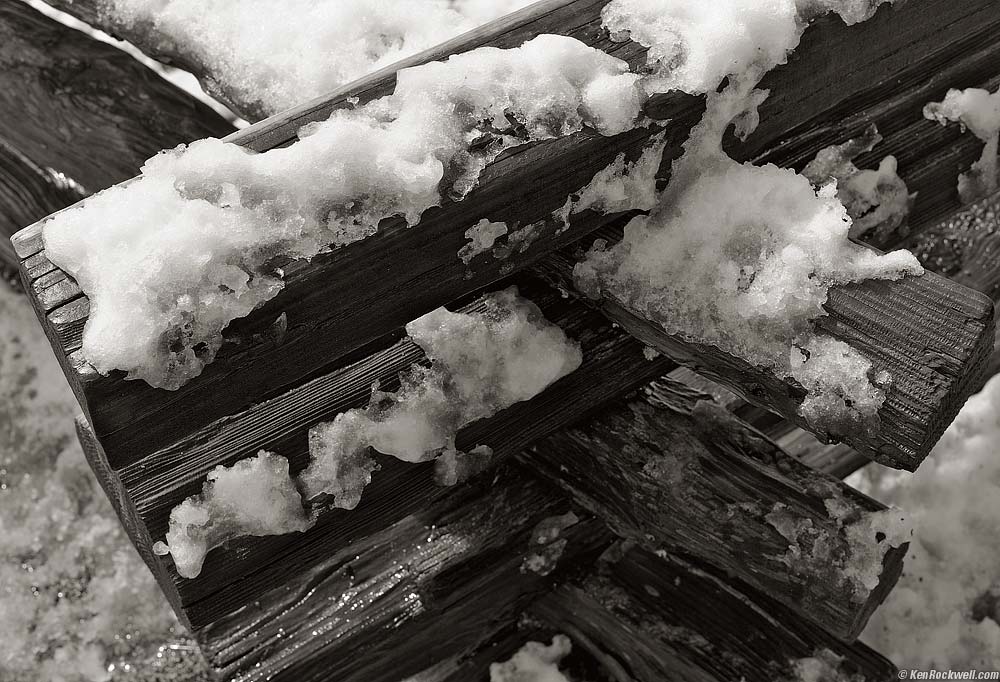 Snow on Fence, Yosemite