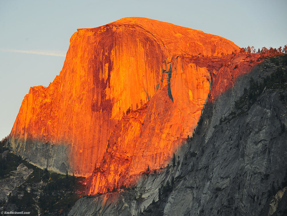 Half Dome at Sunset