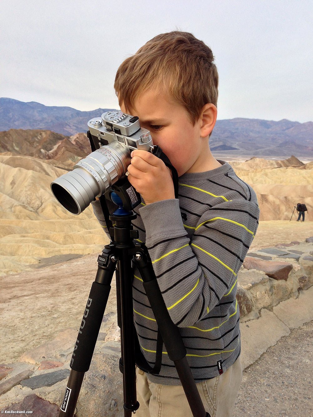 Ryan shoots the LEICA M3 at Zabriskie Point, Death Valley, California 7:31 AM.