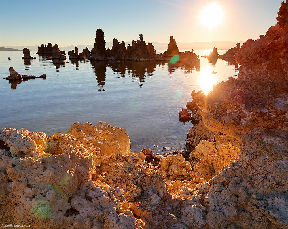 Sunrise Over Mono Lake with Glowing Tufa