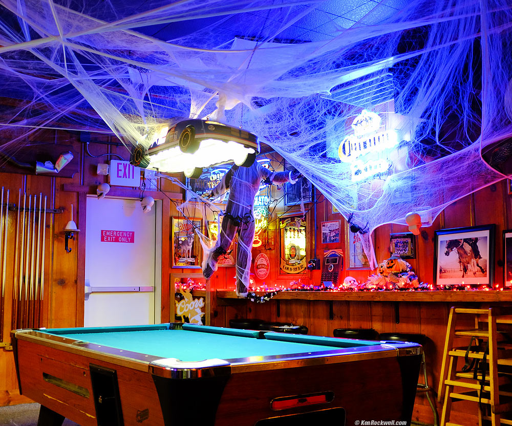 Whimsical Decorations and Pool Table, Rhino's Bar and Grill, Bridgeport