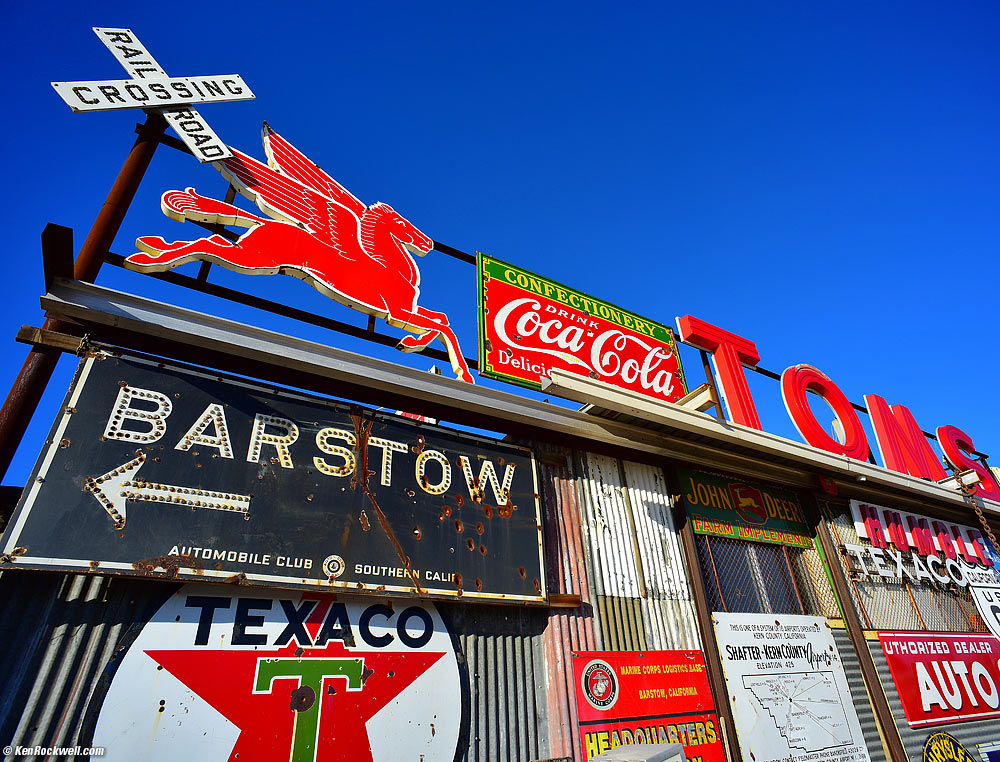 Old Filling Station Signs, Barstow