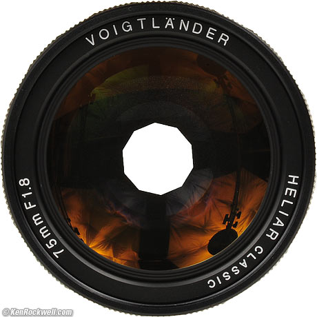 Voigtlander 75mm f/1.8 Heliar Classic.