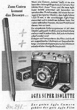 Agfa Super Isolette Review (1953-1958)
