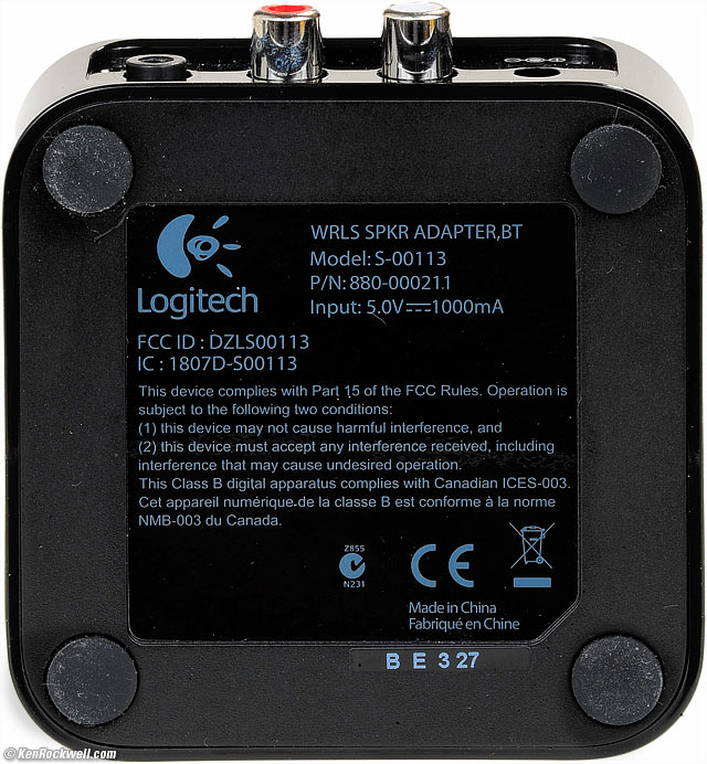 Logitech 980-000910 Bluetooth Audio Adapter - Bluetooth wireless audio  receiver