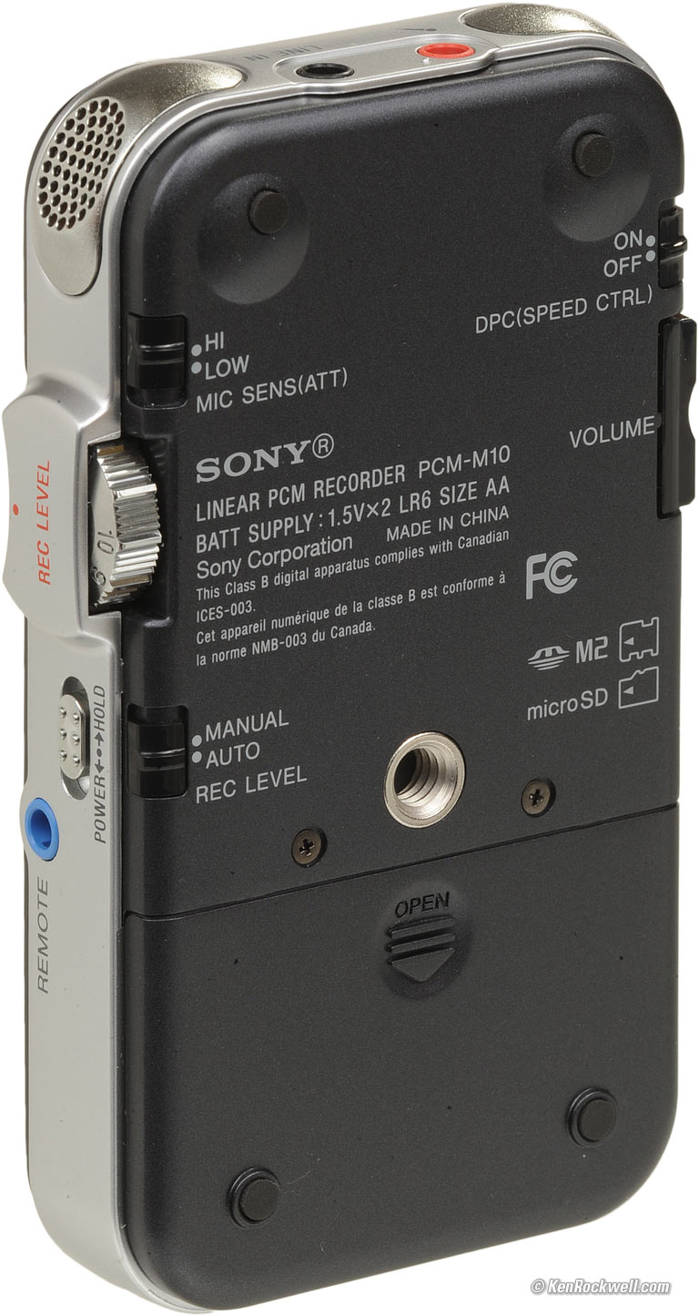 Sony PCM-M10: grabador portátil profesional en la palma de la mano