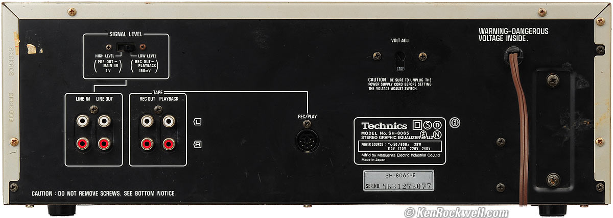 Technics SH-8065 33-Band Stereo Graphic Equalizer (1982-1987)