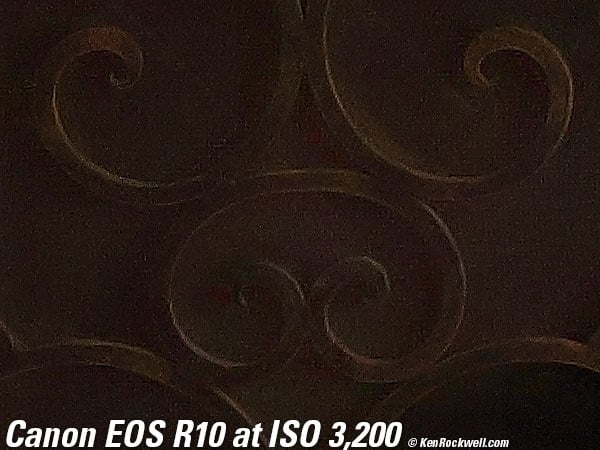 Canon EOS R10 High ISO Performance sample image file