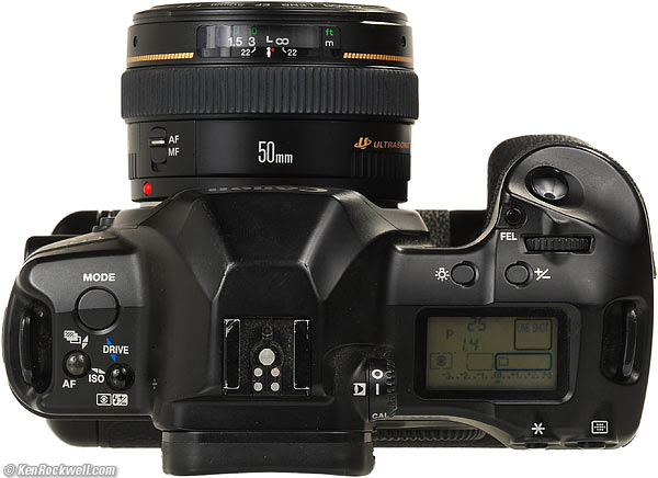 Canon EOS 3, PB-E2 booster and 50/1.4 EF