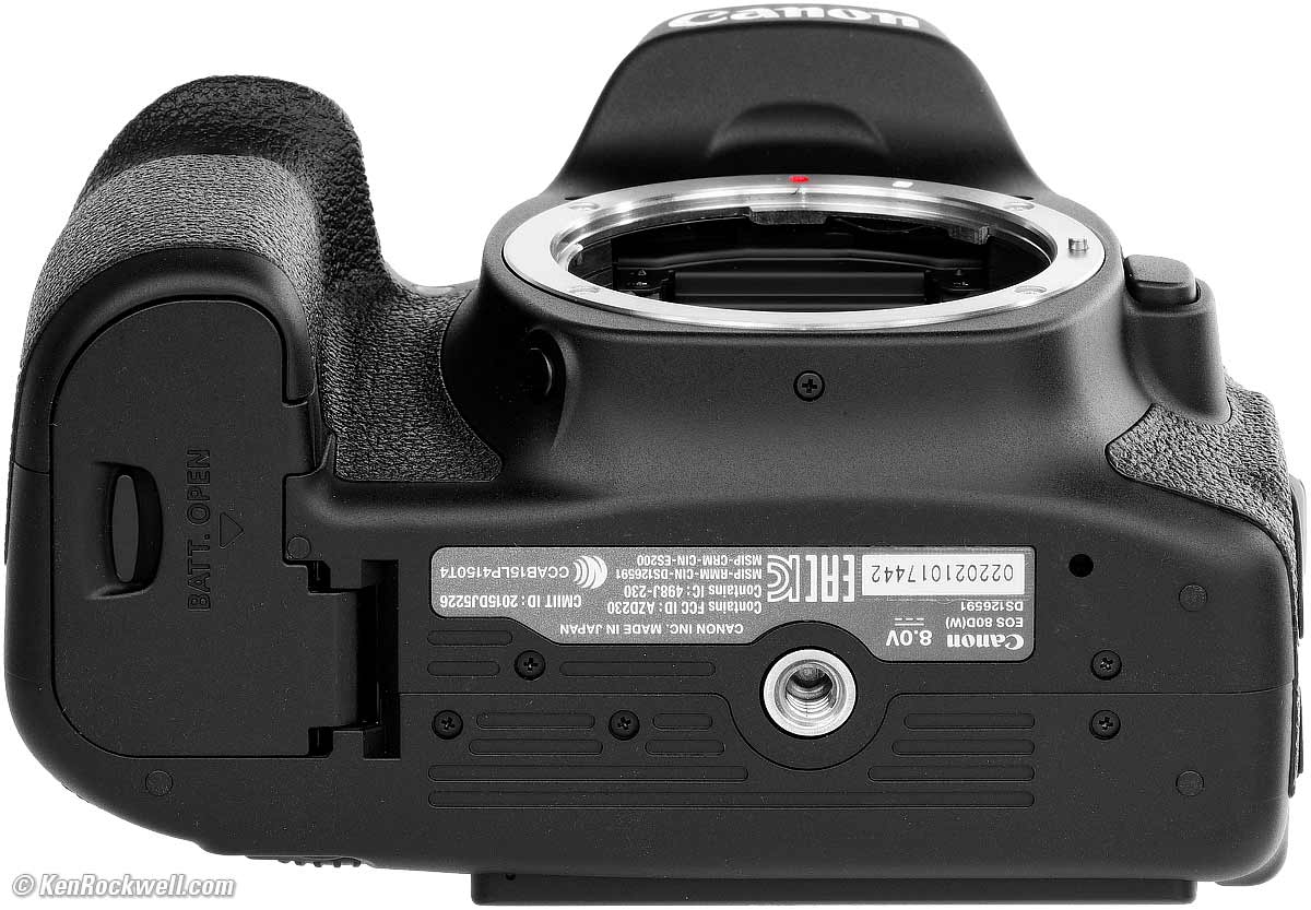 where to find the serial number on canon camera