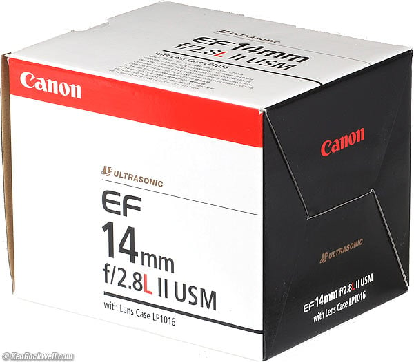 Canon 14mm L II box