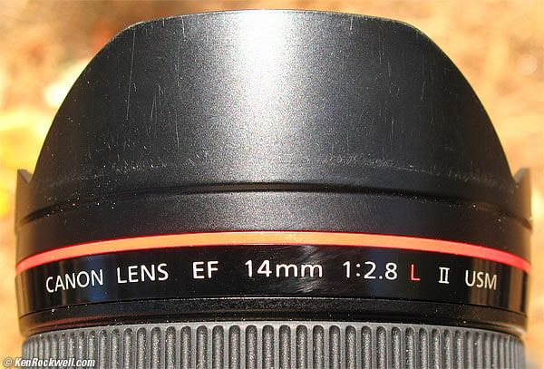 Lente Canon EF 14mm f/2.8L II USM