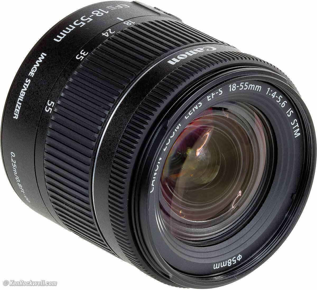 (美品)Canon EF-S 18-55mm F4-5.6 IS STM