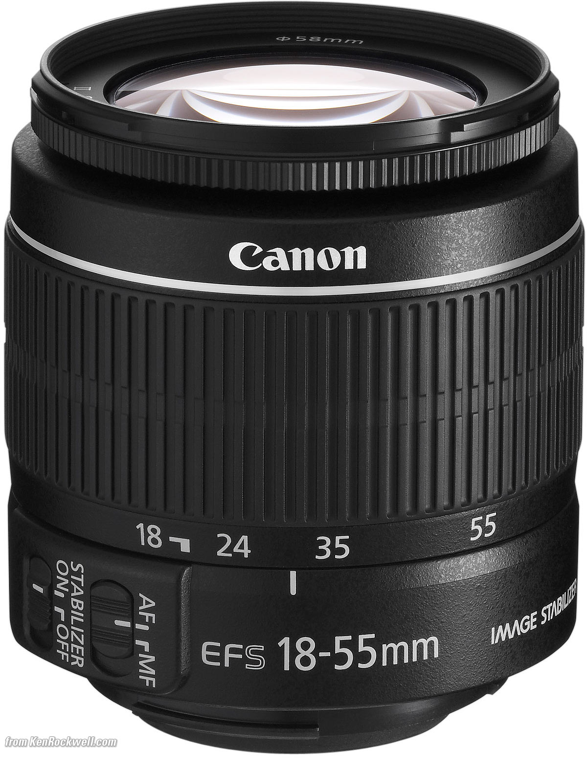 18 to 55mm lens