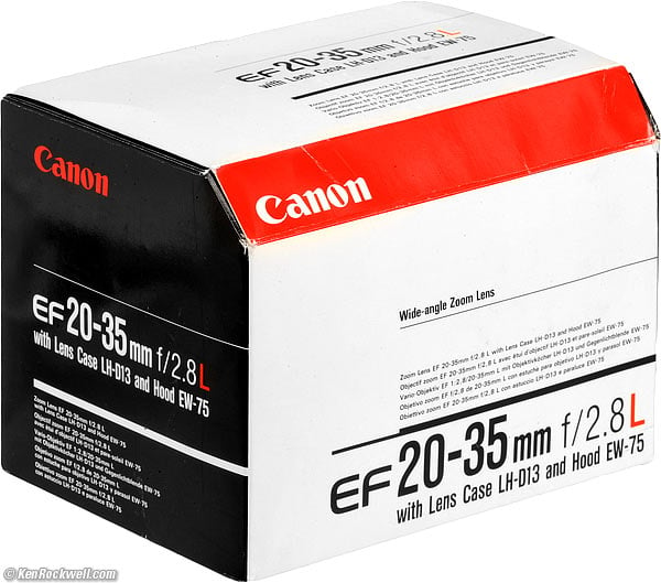 Canon 20-35mm f/2.8 L   