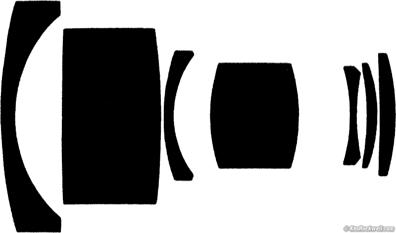 Zeiss Distagon T✻ 50mm f/4 CF internal diagram.