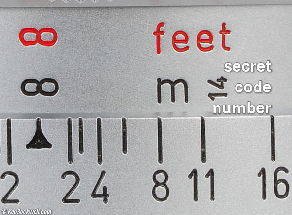 Focal Length Code Number