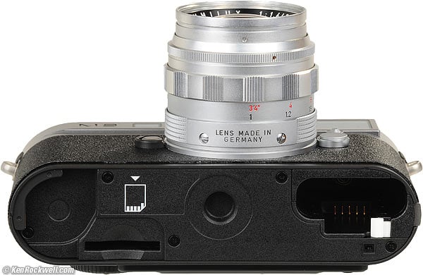 Bottom, naked Leica M9