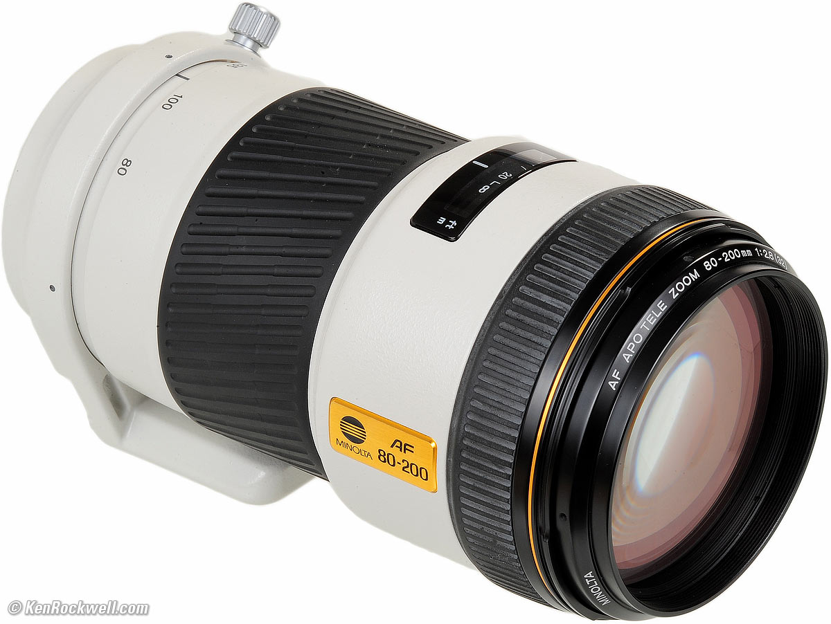 ミノルタ AF 200mm F2.8 APO G ハイスピード - レンズ(単焦点)