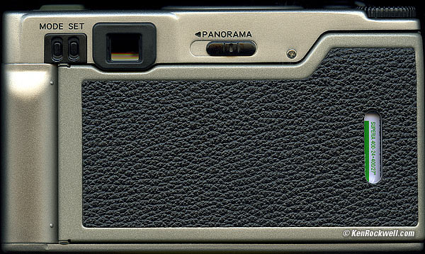 Nikon 35Ti top panel
