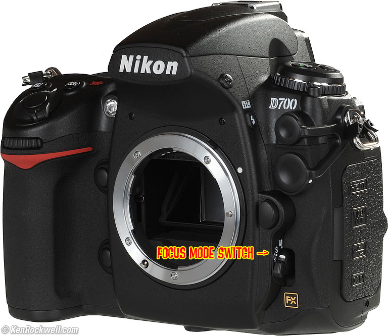 Nikon D300 Focus Mode Switch