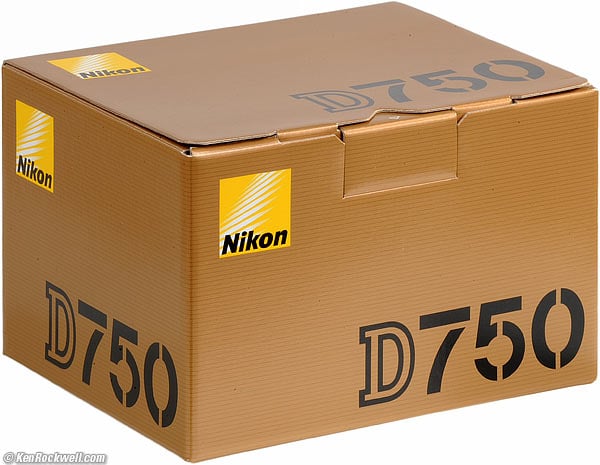 Nikon D750 box
