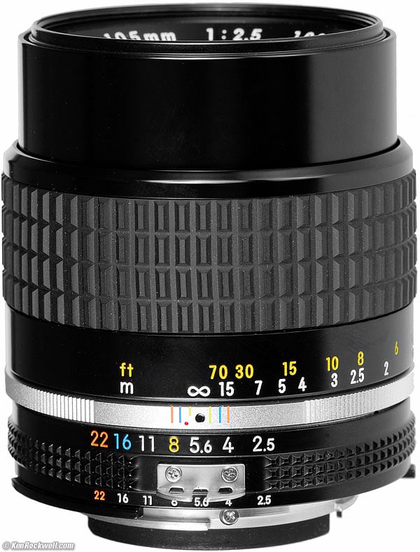 光学極上 Nikon Ai-s Nikkor 105mm F2.5 #119撮影には一切影響ありません