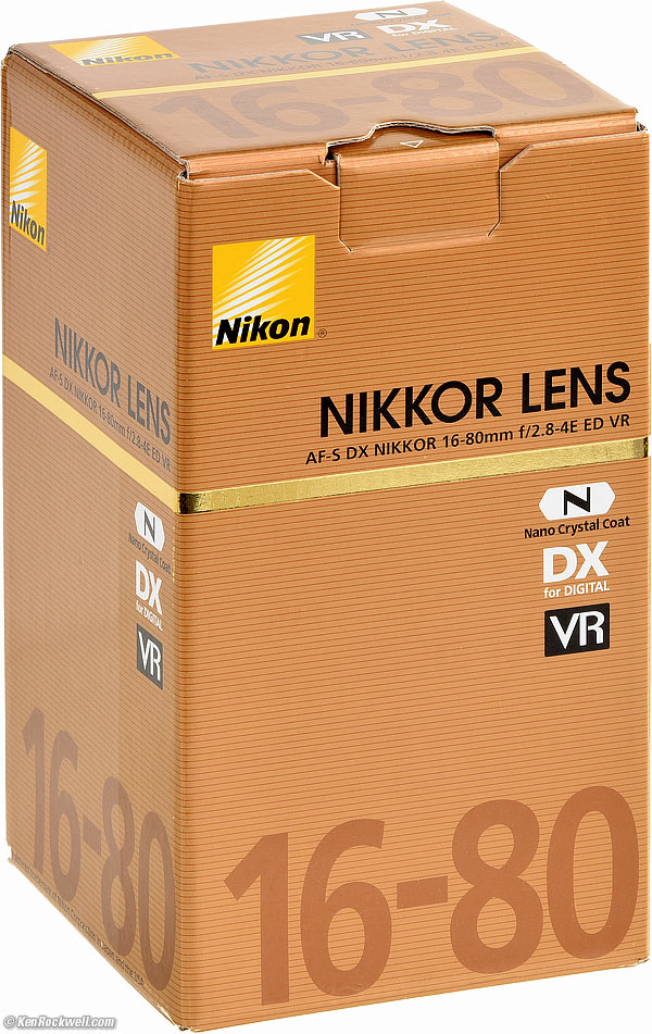 Nikon 16-80mm f/2.8-4DX ED VR AF-S