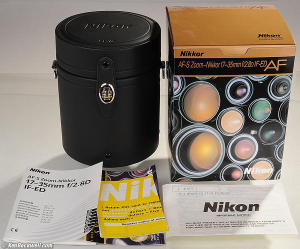 Nikon 17-35mm box