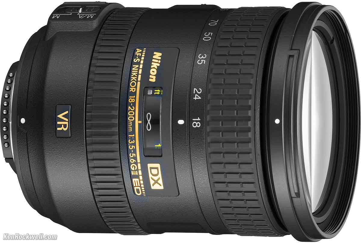 Ondartet etiket Illustrer Nikon 18-200mm VR II