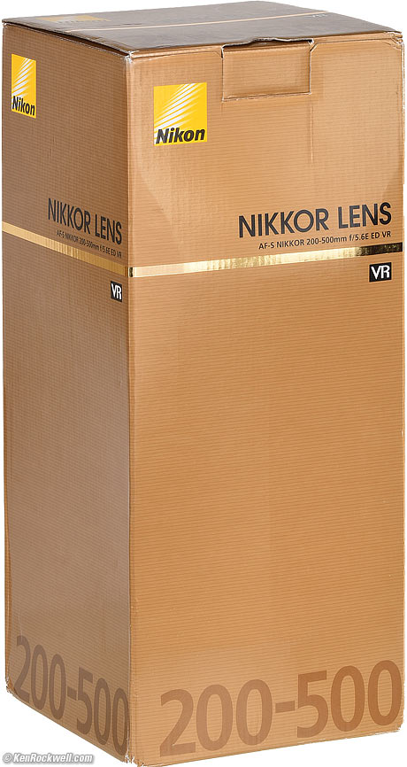 Nikon 200-500mm box