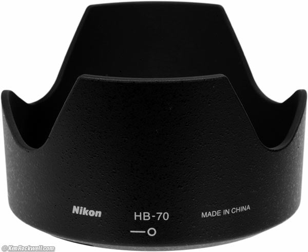 Nikon HB-70 hood.