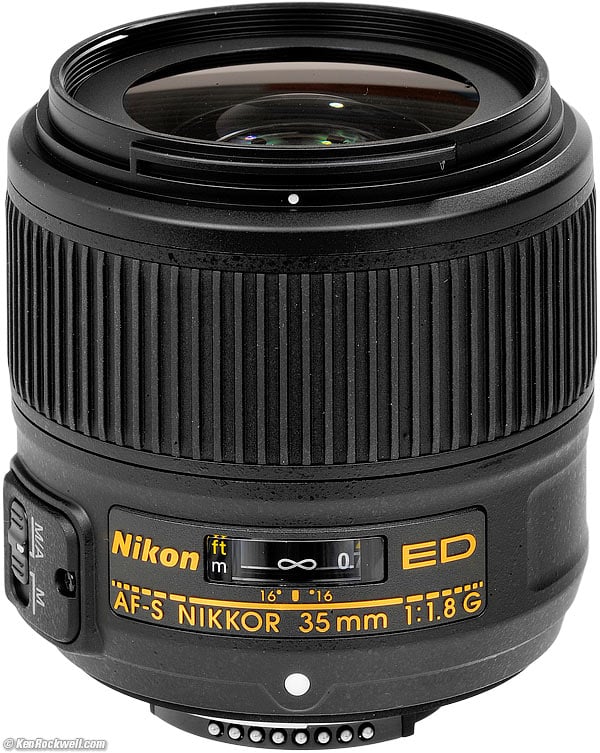 Nikon AF-S 35mm f/1.8 G ED Review Images by Ken Rockwell