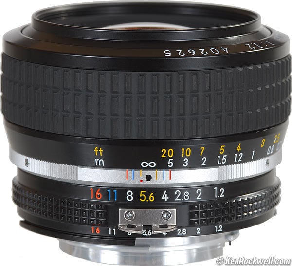 Nikon Ais Ai-s Nikkor 50mm f1.2フィルター付き