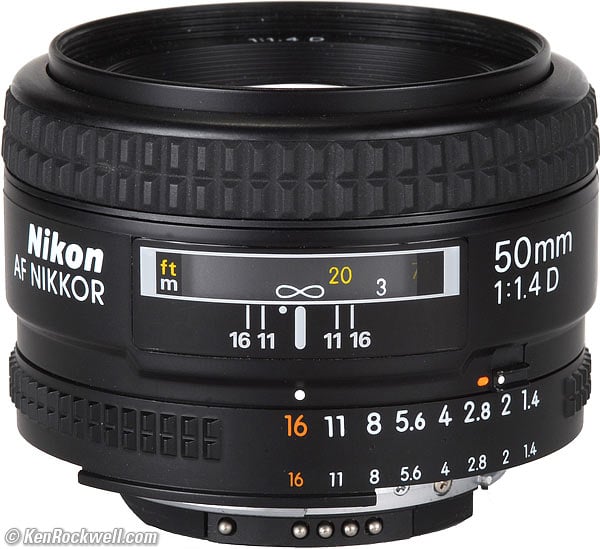開放F値〜14Nikon Ai AF Nikkor 50mm f1.4D 前後キャップ付