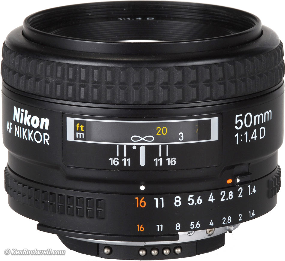 使用説明書元箱付きです【美品】ニコン　AF Nikkor 50mm f/1.4D　AFカメラレンズ