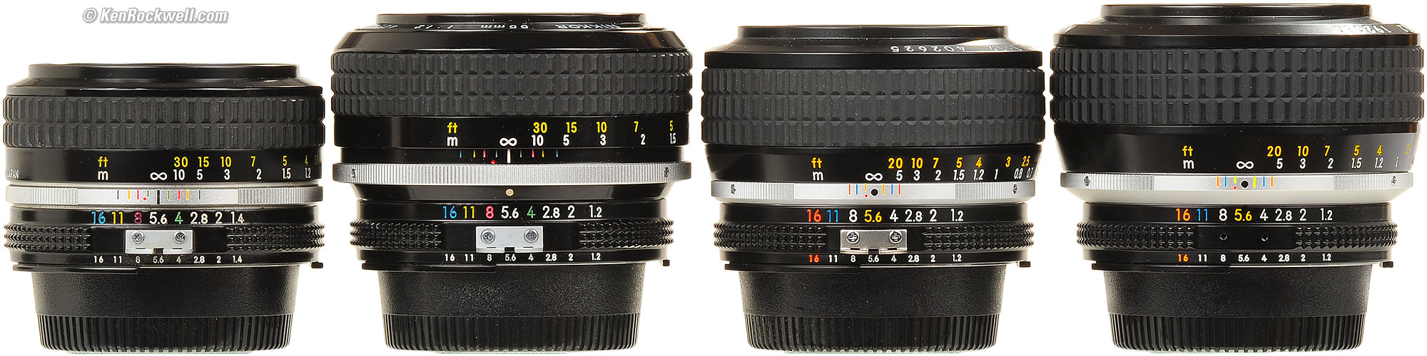 ニコン Nikon  NIKKOR 55mm F1.2 Ai 単焦点通常使用によるスレキズのみで