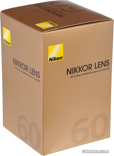 Nikon 60mm f/2.8 box